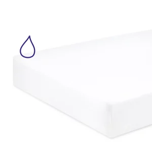 Protège-matelas lit 60x120cm 100pct coton polyurethane White