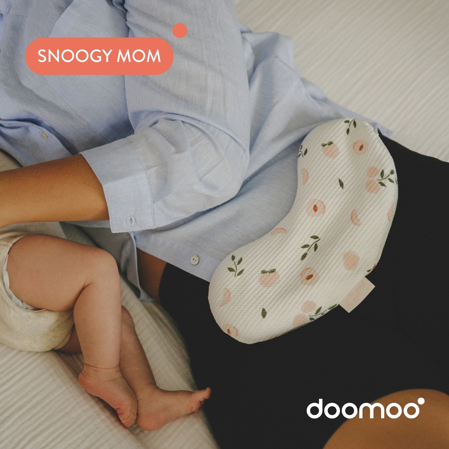 Snoogy mom - Coussin chauffant de maternité - Pêches – Image 2