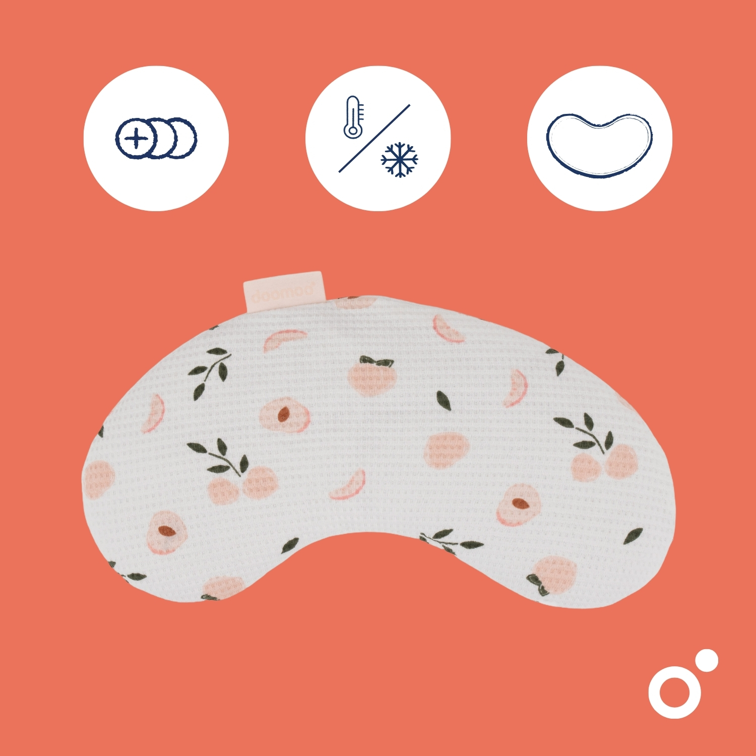 Snoogy mom - Coussin chauffant de maternité - Pêches – Image 3