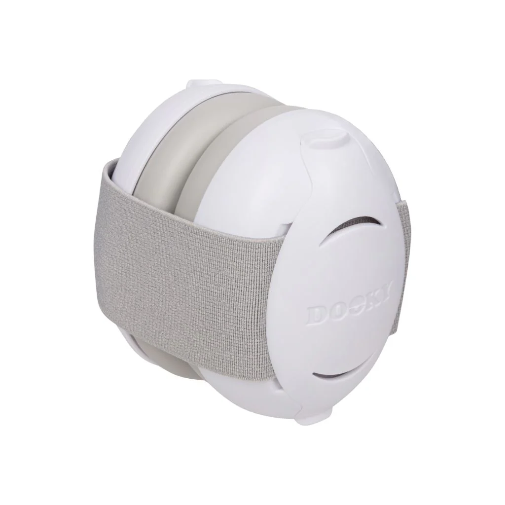 Protection auditive Dooky Protection auditive 2-en-1 pour bébé et enfant blanc – Image 3