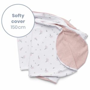 Softy - Housse de coussin d'Allaitement - Fleurs roses