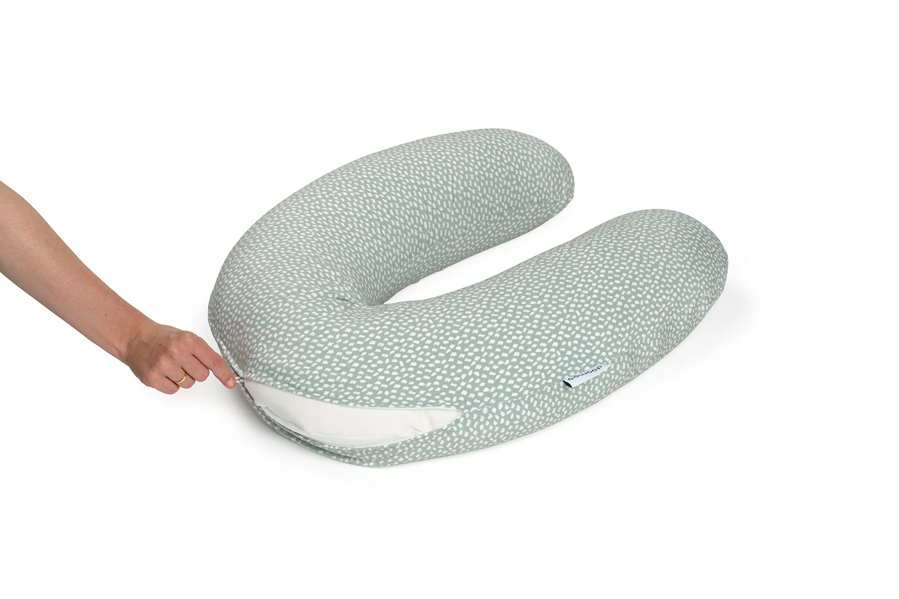 Buddy - Housse de coussin de maternité - Cloudy kaki – Image 2