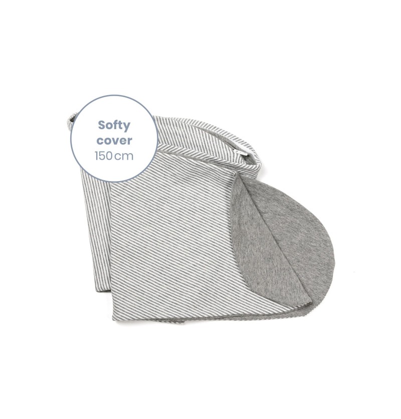 Softy - Housse de coussin d'allaitement - Classic light grey