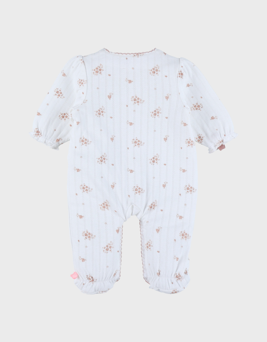 Pyjama Noukie's coton pointelle motif floral Taille 3 mois – Image 3
