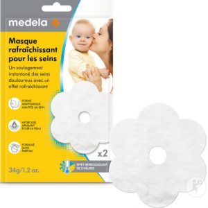 Medela Masque seins rafraîchissant 2 pièces