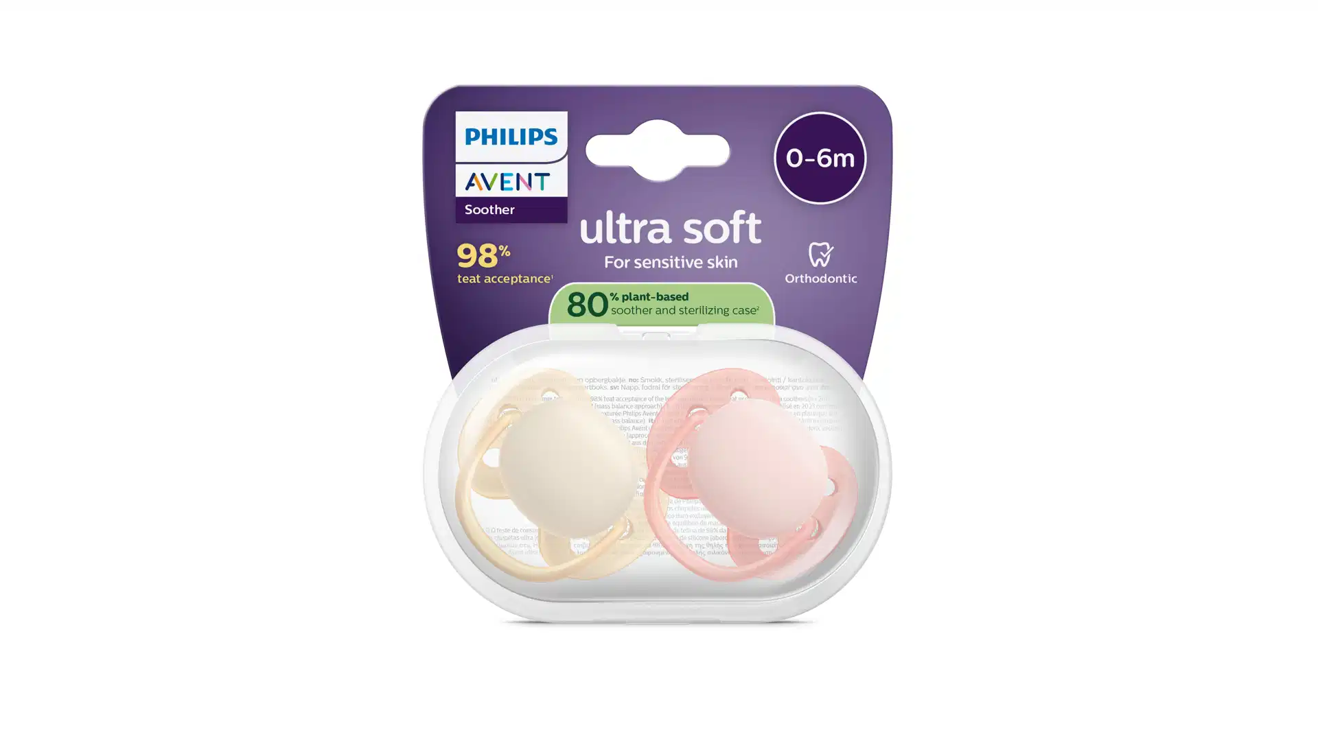 Philips Avent Sucette Soft 0m Mixte Duopack – Image 2