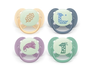 Philips Avent Sucette Soft 6m Night Mix Duopack