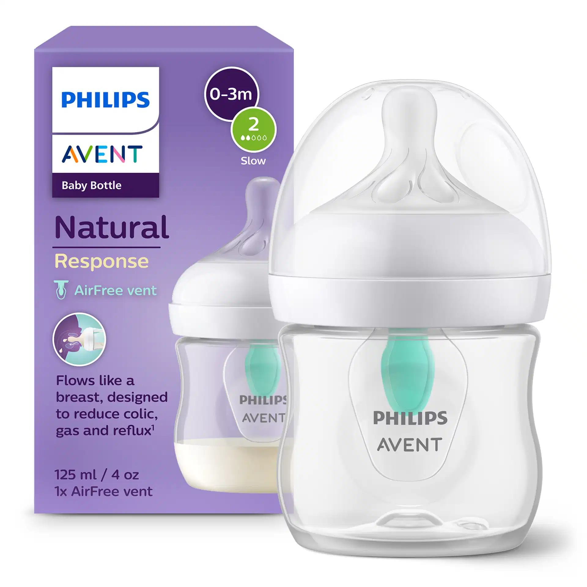 Biberon Natural Response avec valve AirFree SCY670/02