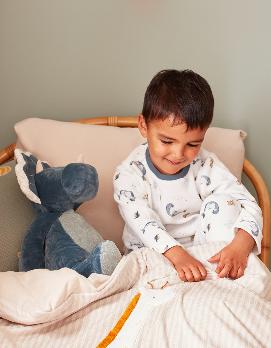 Peluche Noukie's Ops en Veloudoux Bleu – Image 2