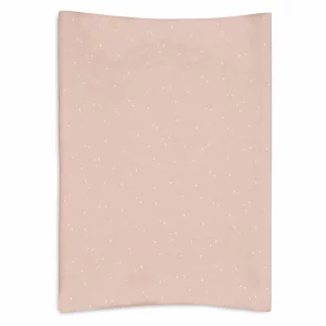 Housse matelas à langer jersey Rose étoiles
