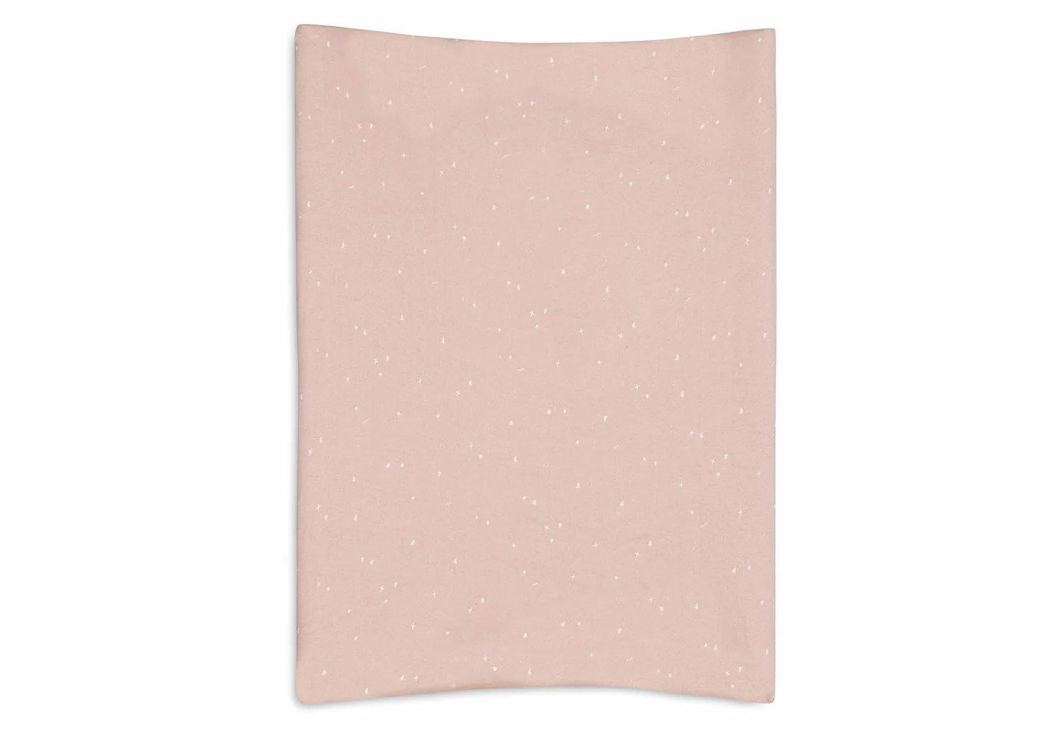Housse matelas à langer jersey Rose étoiles
