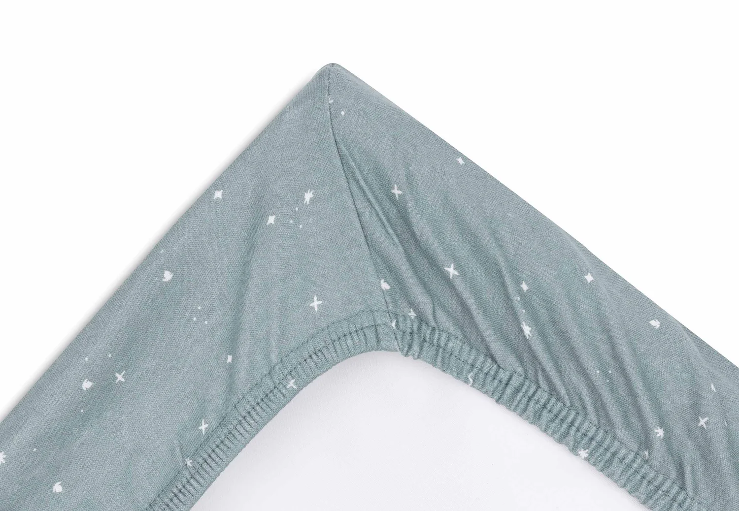 Housse matelas à langer jersey Bleu étoiles – Image 2