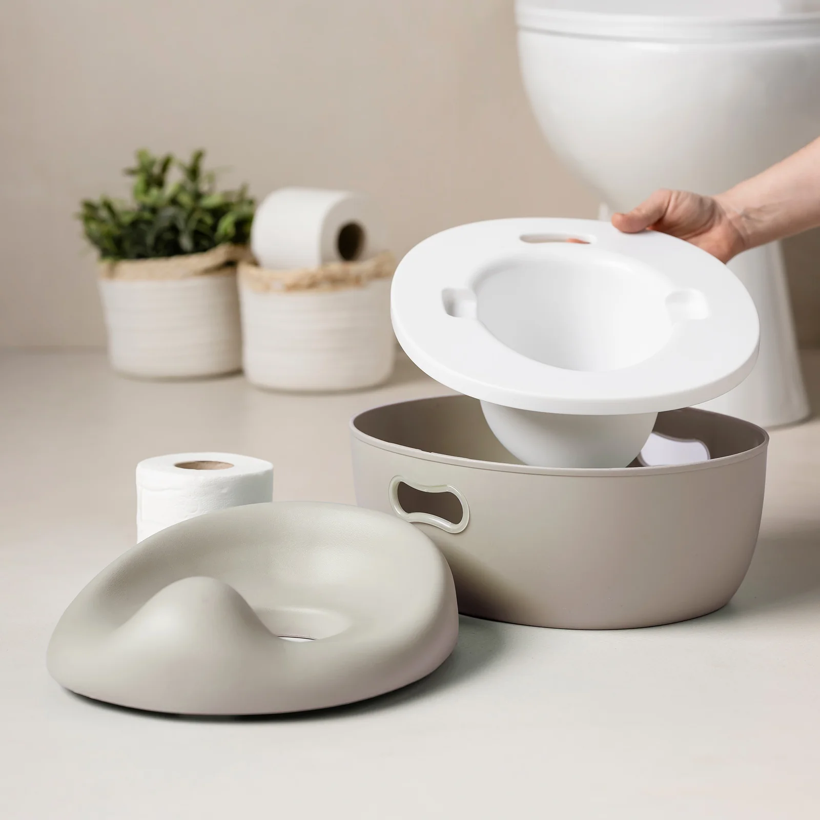 Nattou Potty - Pot d’apprentissage Care 34 cm - couleur beige – Image 3