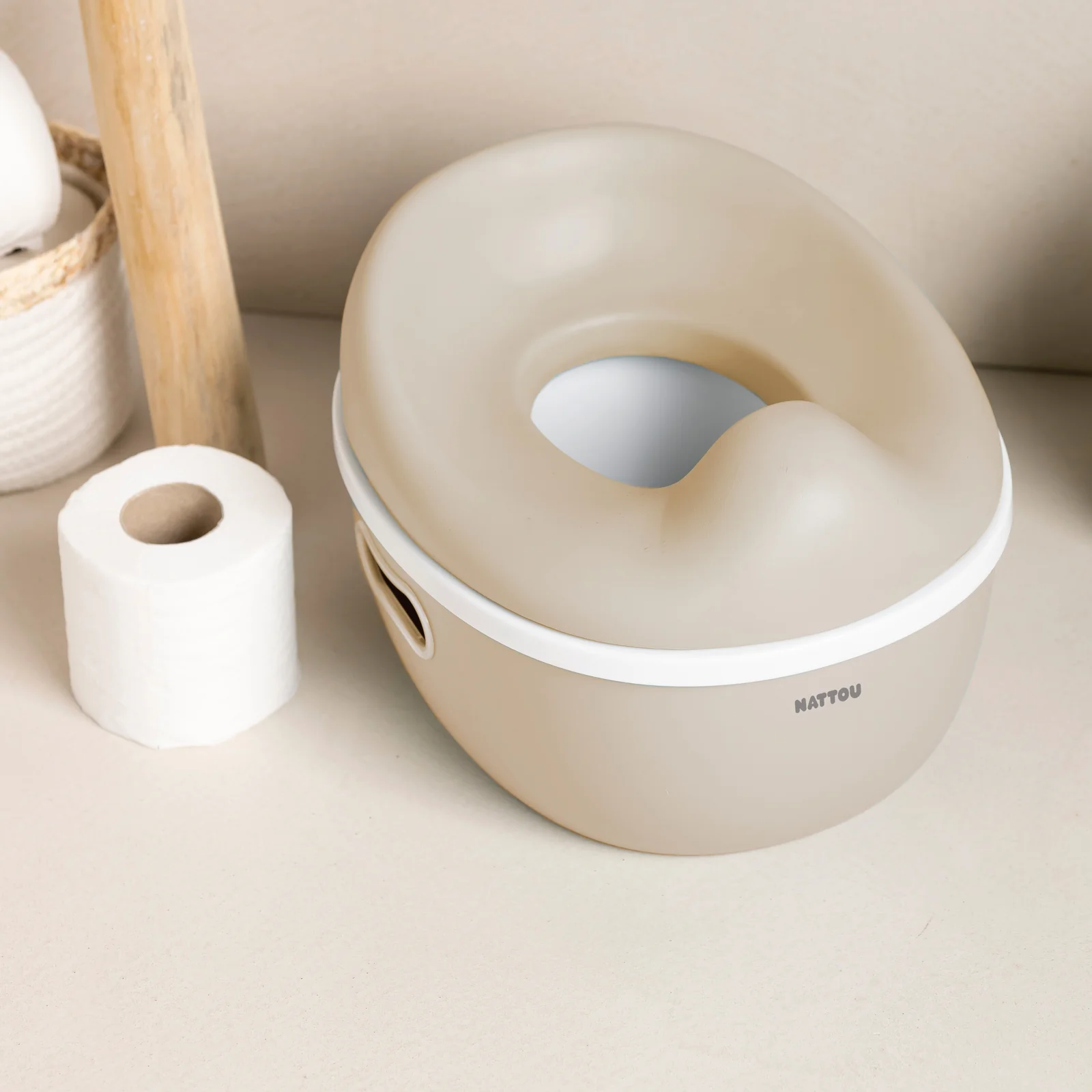 Nattou Potty - Pot d’apprentissage Care 34 cm - couleur beige – Image 2