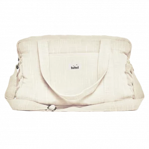 Bebel Sac 24/48H - Effet lin Beige