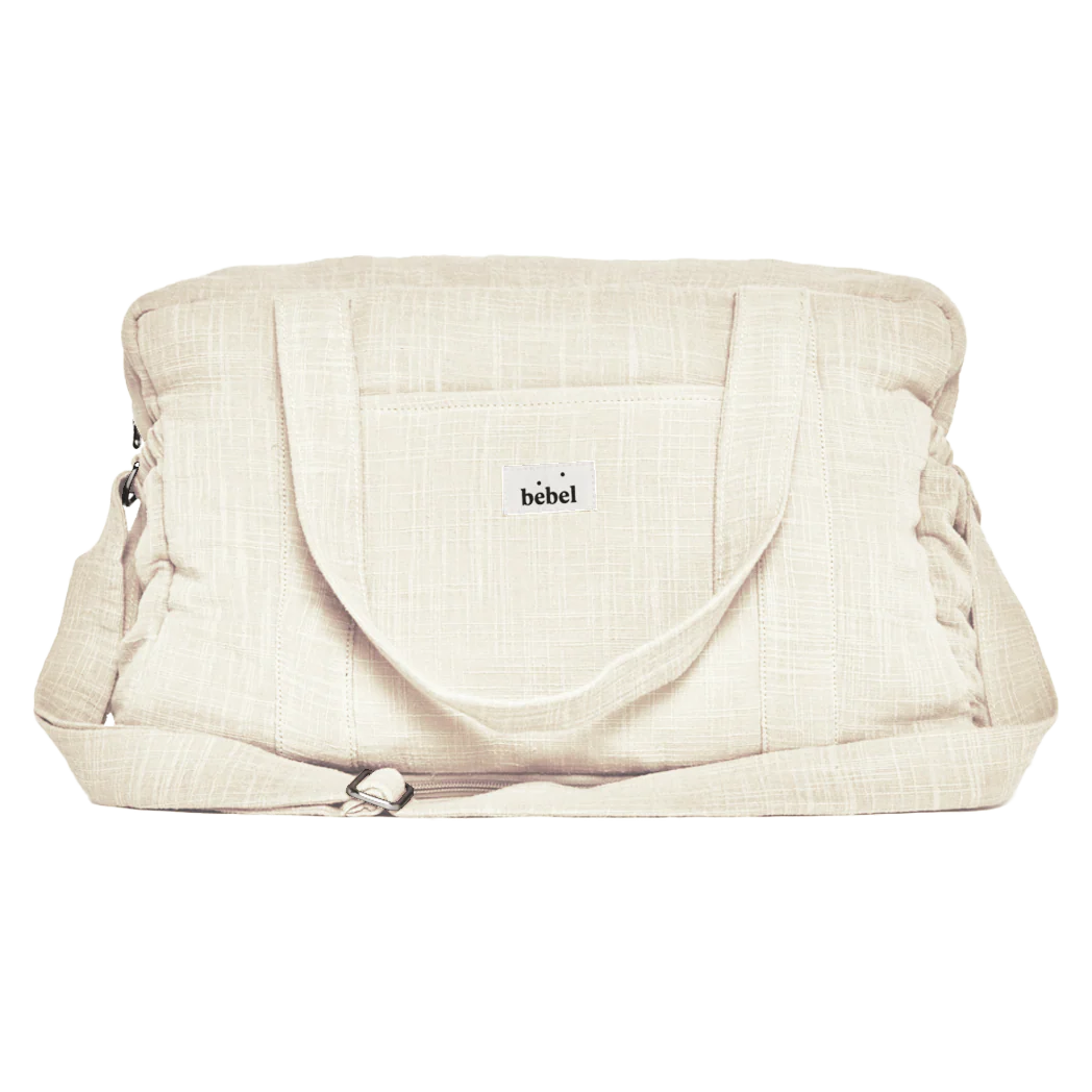 Bebel Sac 24/48H - Effet lin Beige
