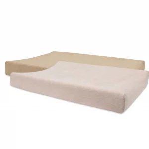 Housse matelas à langer éponge duo 2 unités - Wild Rose & Biscuit