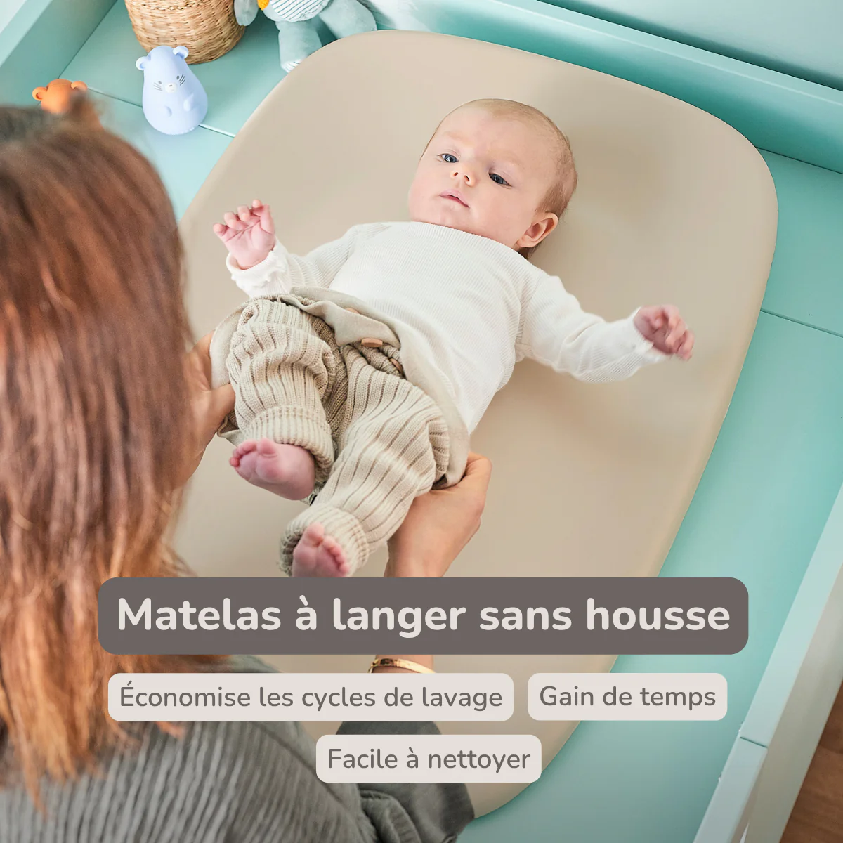 Matelas à Langer Softy Beige – Image 2