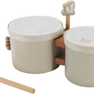 Bongos en bois Label Label - Nougat