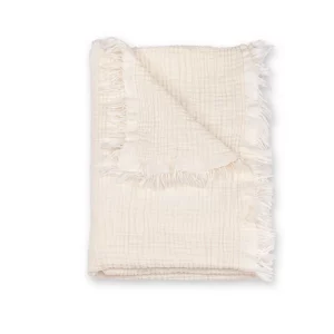 Bemini Couverture 80x100cm tog 1 Confort naturel Ecru Oeko-Tex