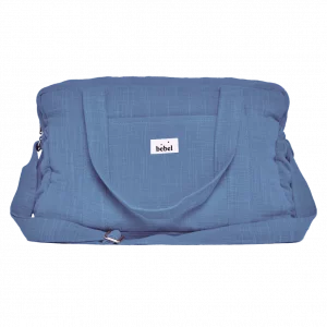 Bebel Sac 24/48H - Effet lin Bleu