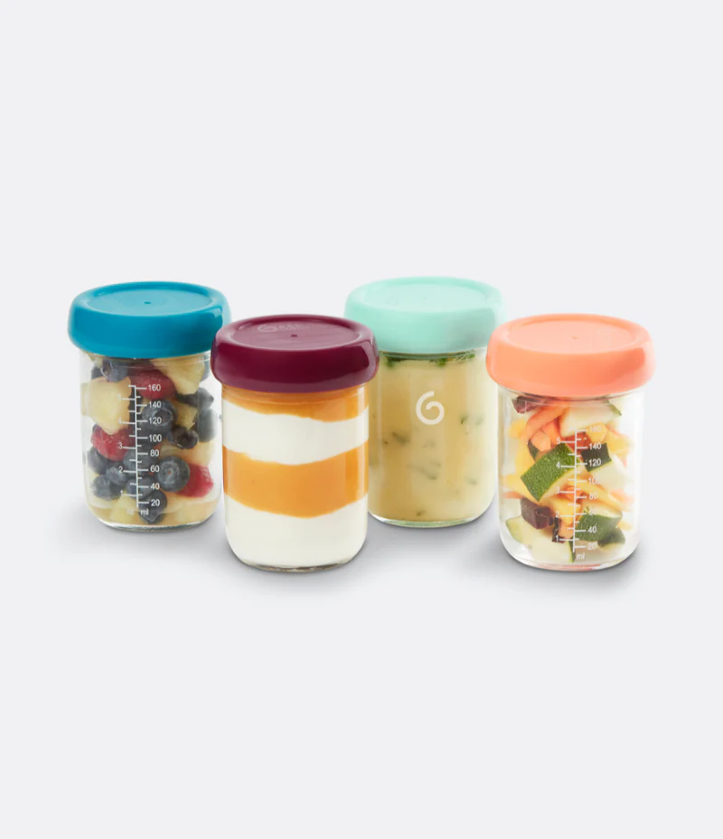 Pots de conservation en verre Babymoov Babybols en verre - 4 x 220 ml
