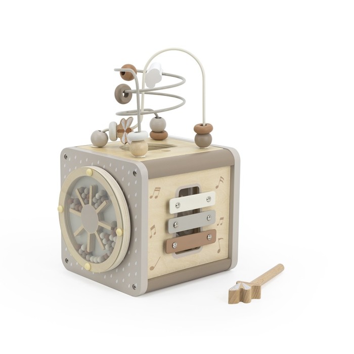 Cube d'activités en bois Label Label