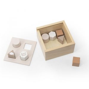 Boîte à formes en bois Label Label - Nougat