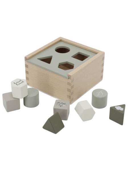 Boîte à formes en bois Label Label Shape Sorting Box - Olive – Image 3