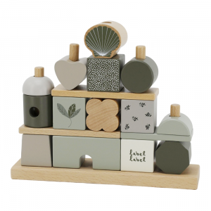 Maison à empiler en bois Label Label - Olive