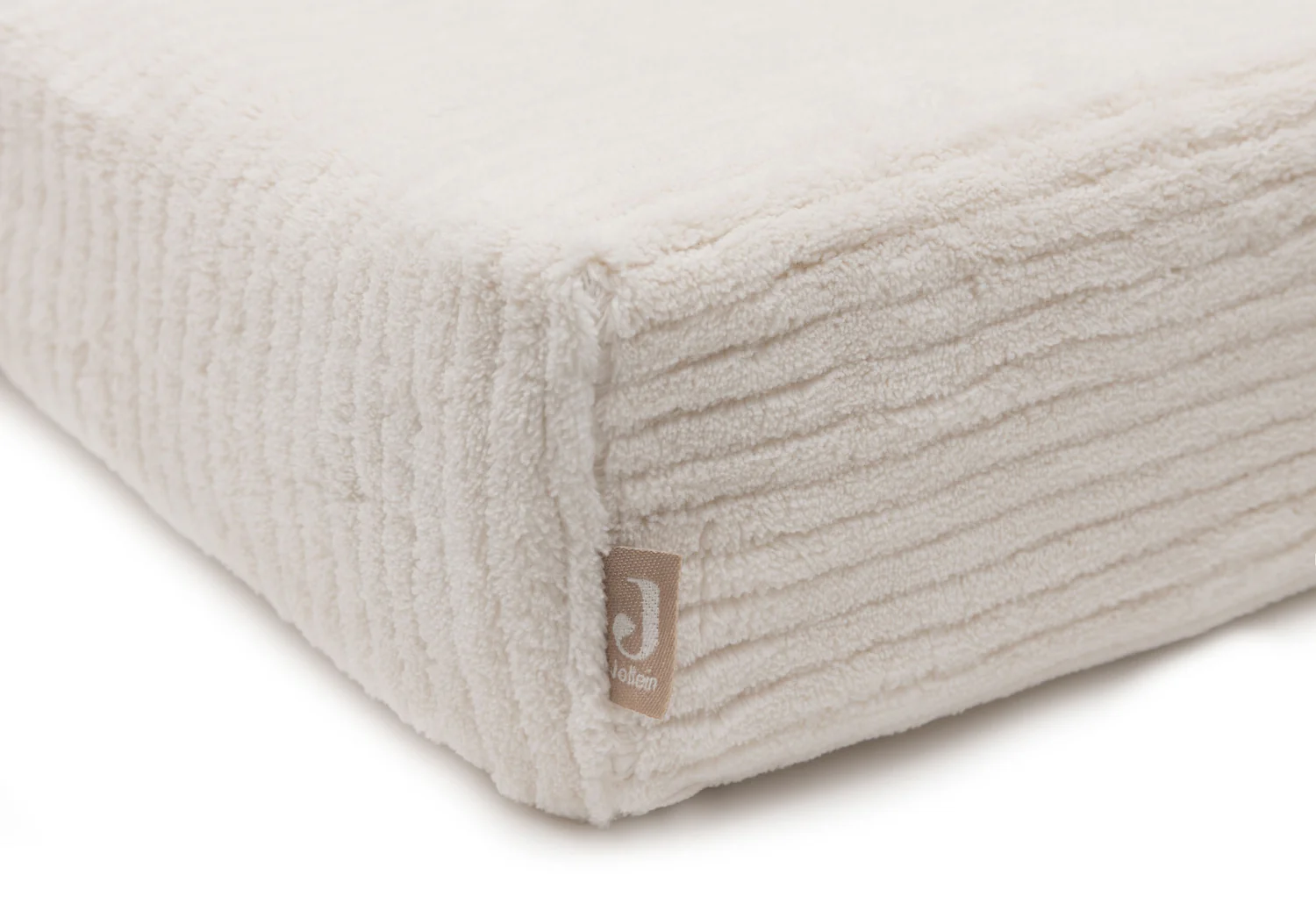 Housse matelas à langer Cloudy Rib - Beige – Image 2