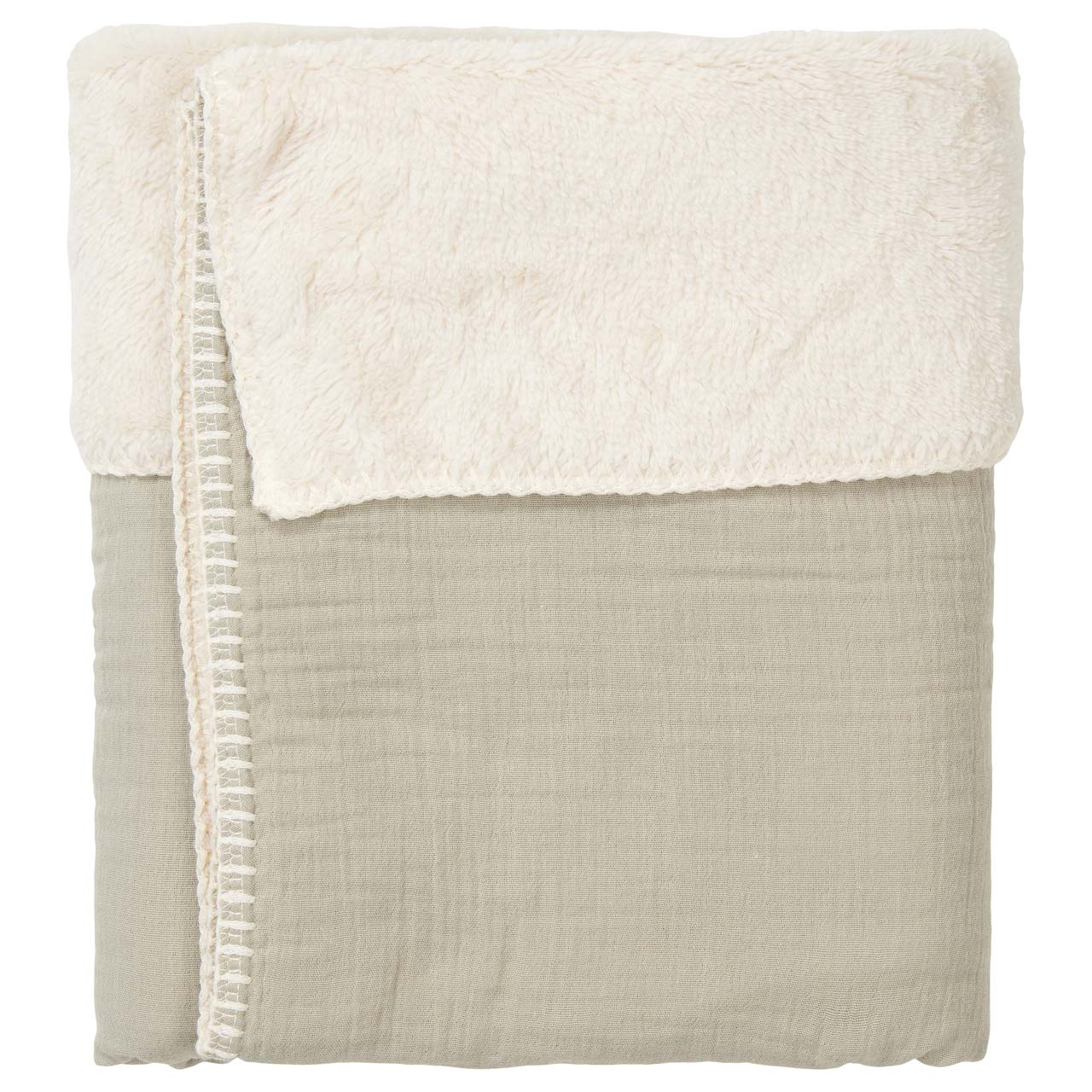 Koeka Couverture pour lit bébé teddy Faro - Vert – Image 2