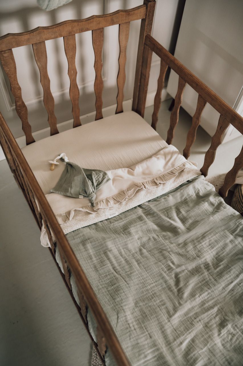 Koeka Couverture pour lit bébé teddy Faro - Vert – Image 3