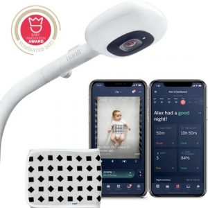 Babyphone vidéo Nanit Caméra Pro + Support sur pied + Bande respiratoire