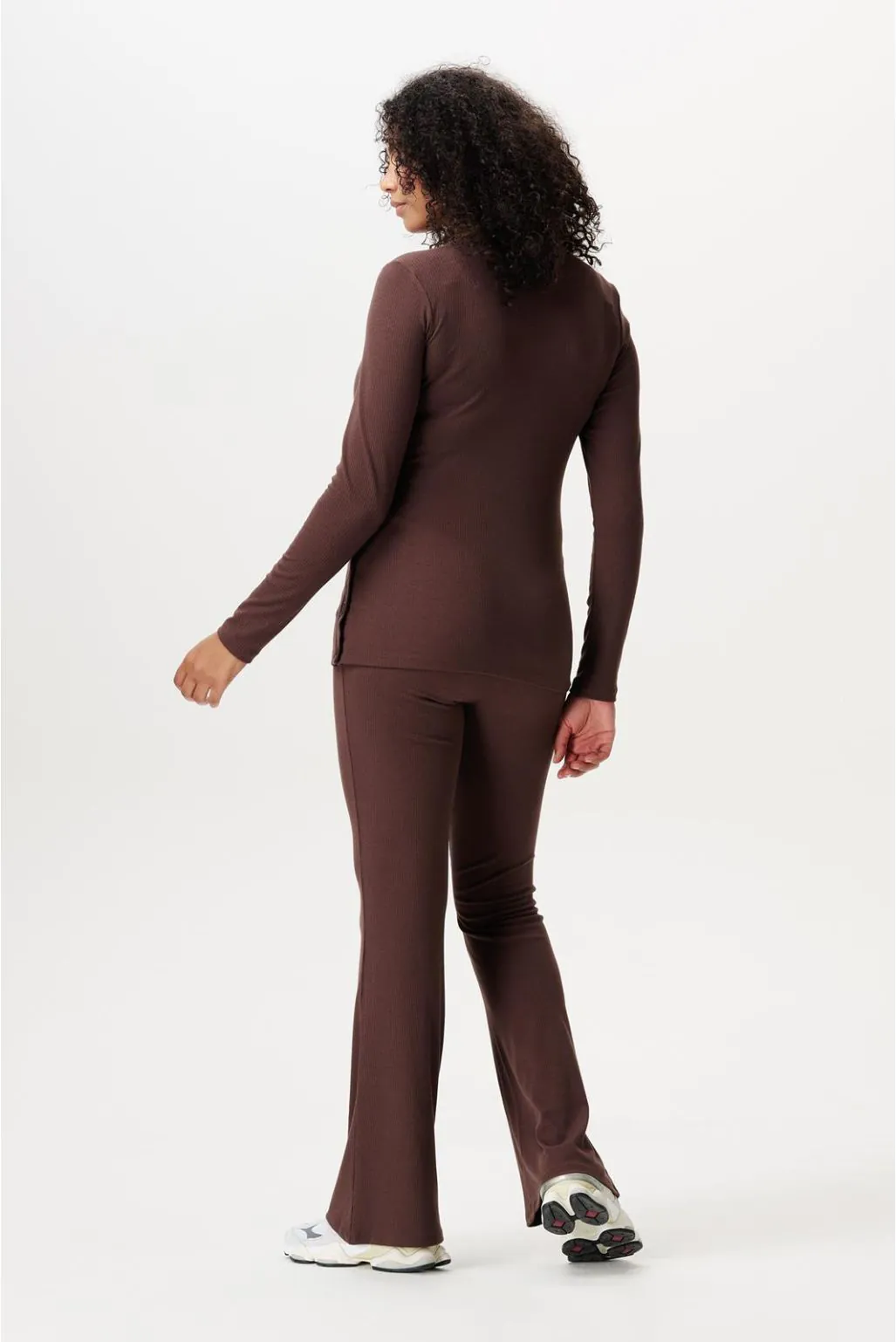 Noppies Pantalon de grossesse coupe évasée - Brun - Taille M – Image 2