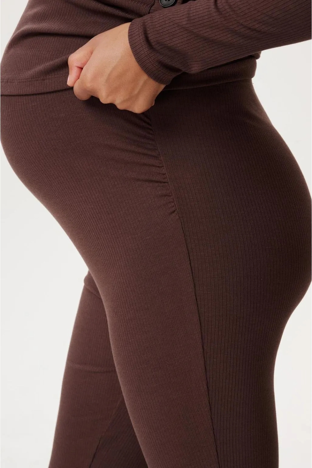 Noppies Pantalon de grossesse coupe évasée - Brun - Taille M – Image 5