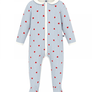 Petit Bateau Dors-bien bébé en coton imprimé cœurs - Taille 6 mois