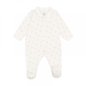 Petit Bateau Pyjama bébé imprimé têtes d'ours avec col - Taille 6 mois