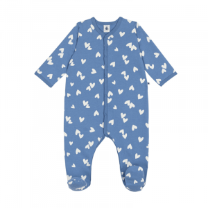 Petit Bateau Pyjama bébé en coton imprimé cœurs - Taille 18 mois