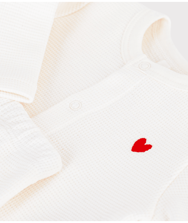 Petit Bateau Ensemble 2 pièces - Cœur - Taille 6 mois – Image 3