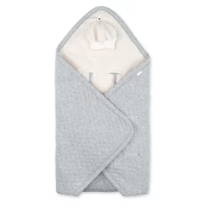 Bemini Nid d'ange bébé - Teddy matelassé chaud Mix Gris