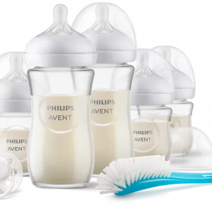 Kit nouveau né Avent Natural 3.0 avec 5 biberons en verre SCD8379/11 Philips Avent