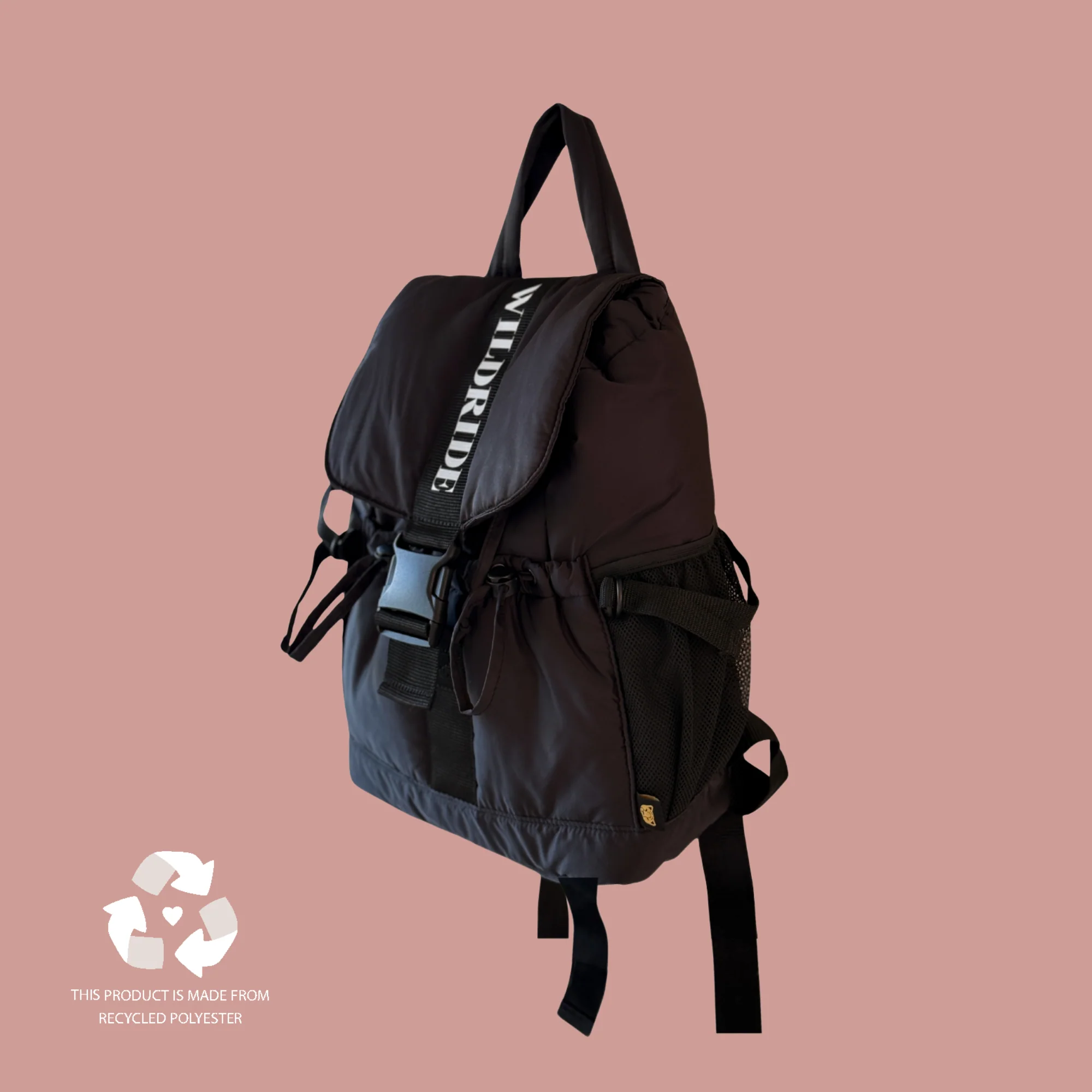 Wildride Sac à dos adulte recyclé Noir – Image 3