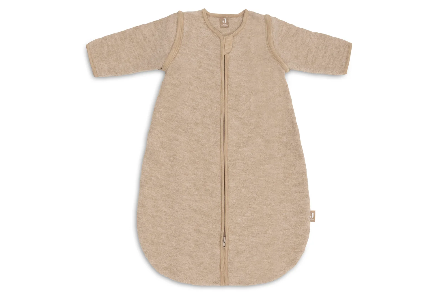 Jollein Gigoteuse en laine mérinos avec manches amovibles 60 cm - Natural