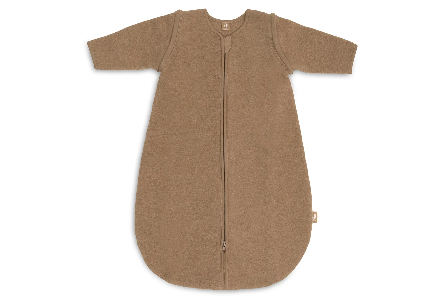 Jollein Gigoteuse en laine mérinos avec manches amovibles 60 cm - Noisette