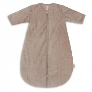 Jollein Gigoteuse avec Manches Amovible Ronde - Rib Milky Coffee - Taille 70 cm