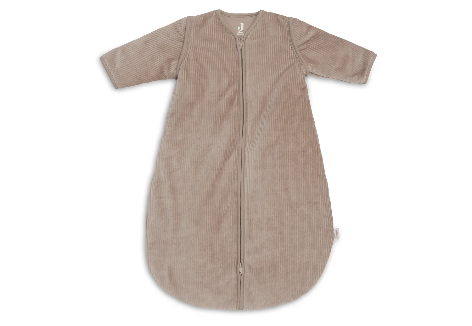 Jollein Gigoteuse avec Manches Amovible Ronde - Rib Milky Coffee - Taille 110 cm
