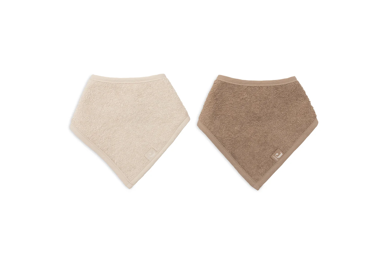 Jollein Bavoir Bandana - 2 Unités - Sable & café au lait – Image 2