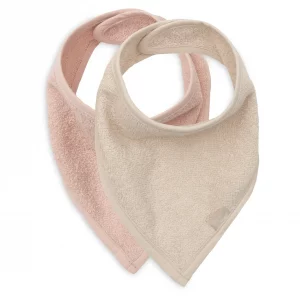 Jollein Bavoir Bandana - 2 Unités - Rose poudré & Sable