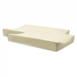 Housse matelas à langer éponge duo 2 unités - Soft matcha